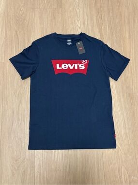 Levi's Men's Navy Graphic Logo T‑Shirt